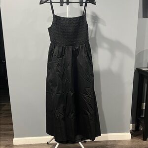OLD NAVY Black Midi Dress * Open Back